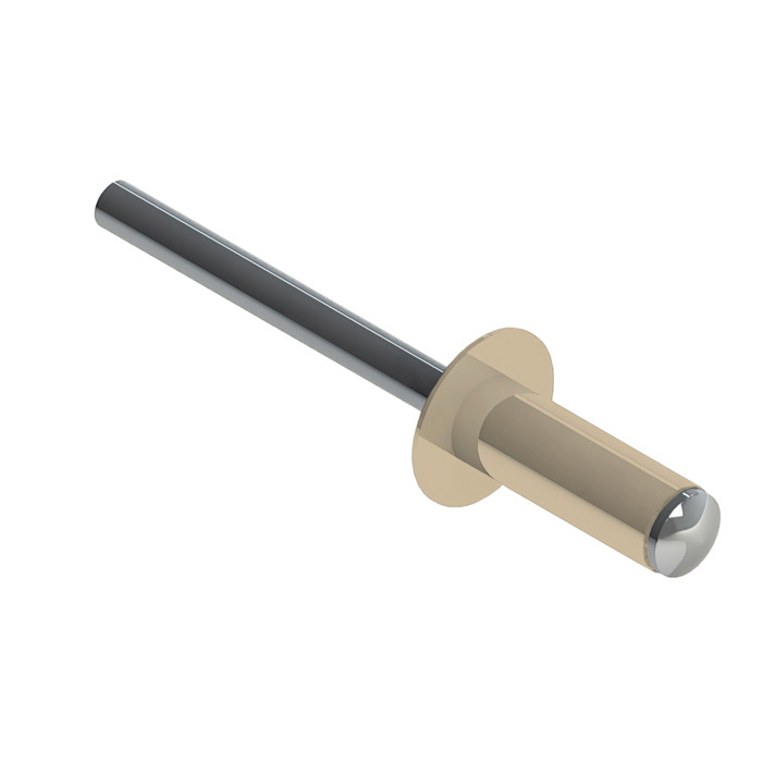 Заклёпка вытяжная Daxmer 3,2х8 RAL 1015 (20х1000шт) ал/ст